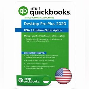 Intuit QuickBooks Desktop Pro Plus 2020, PC, Windows